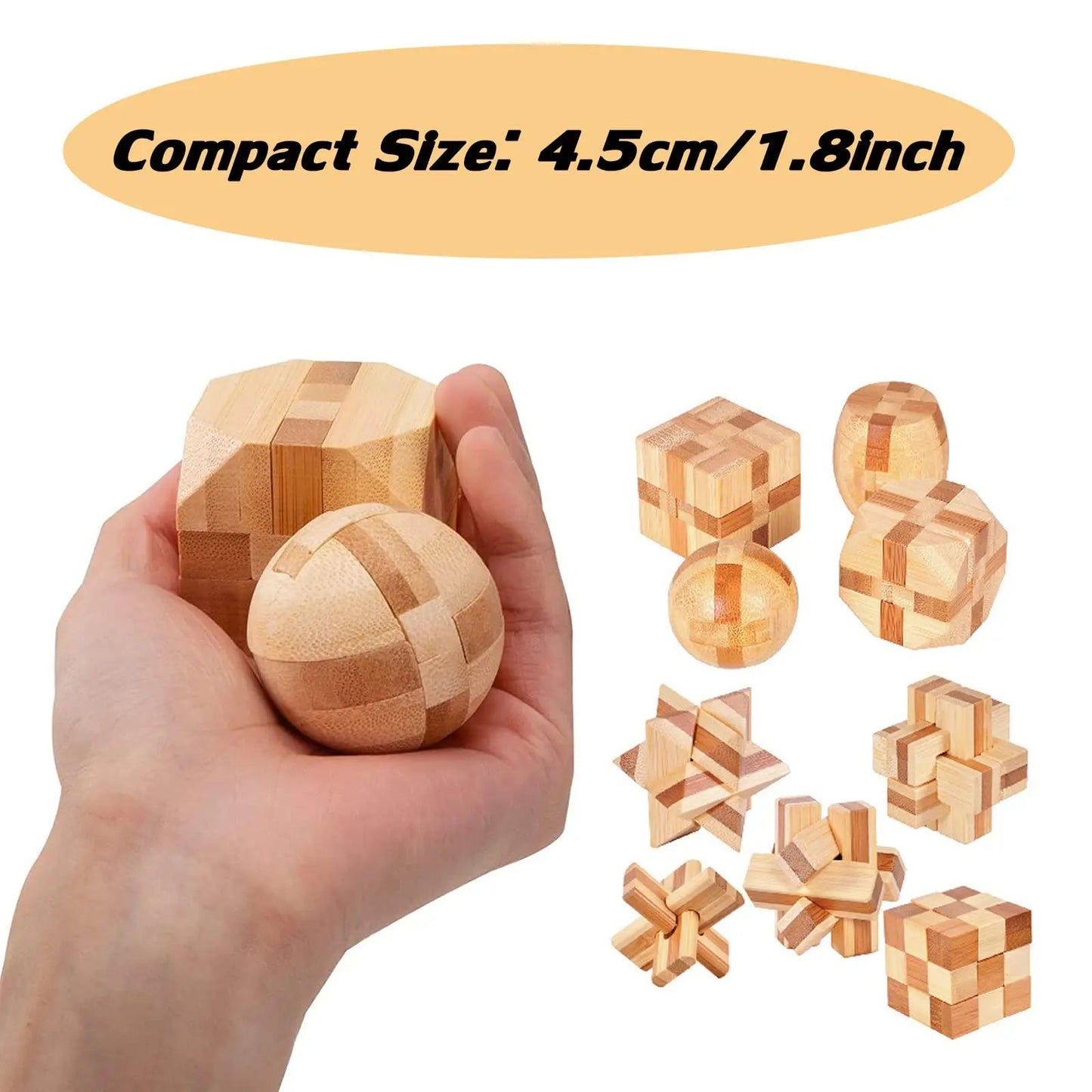 Puzzle 3d en Bois Balle Magique Enfants - Jeux de Logique - Jeu Éducatif Enfant