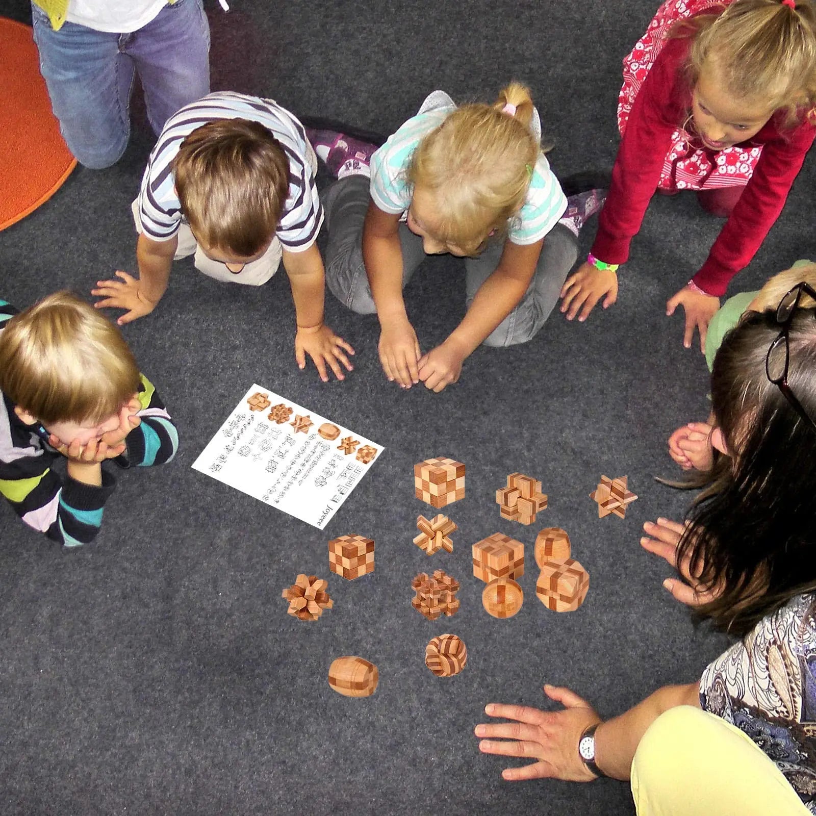 Puzzle 3d en Bois Balle Magique Enfants - Jeux de Logique - Jeu Éducatif Enfant