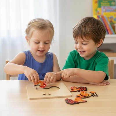 Puzzle bois anatomie enfant