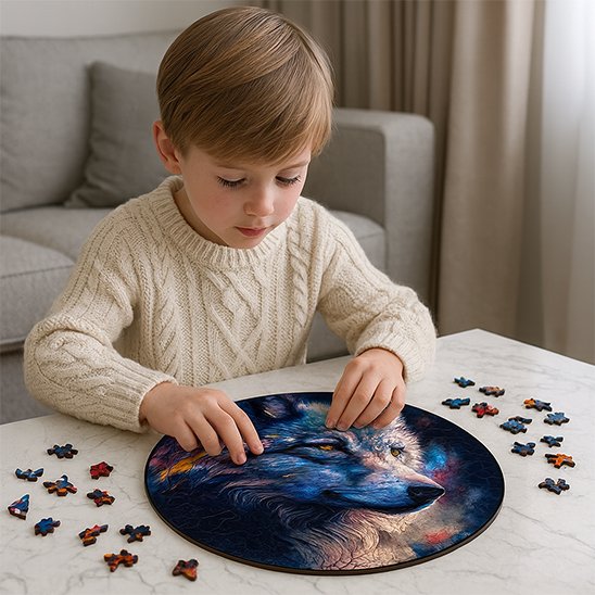 Puzzle bois animal totem A3 A5 ado 12 ans et adulte