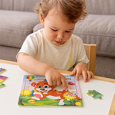 Puzzle bois éducatif Montessori puzzle préscolaire 6–12 ans logique attention