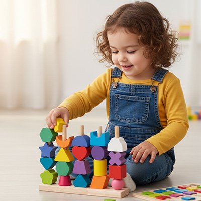 Puzzle bois, jeu éducatif tri séquences cartes modèles en bois