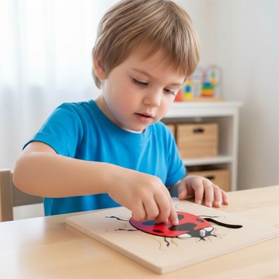 Puzzle bois, jouet éducatif 3–6 ans 