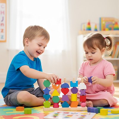 Puzzle bois, perles à lacer montessori motricité fine préscolaire