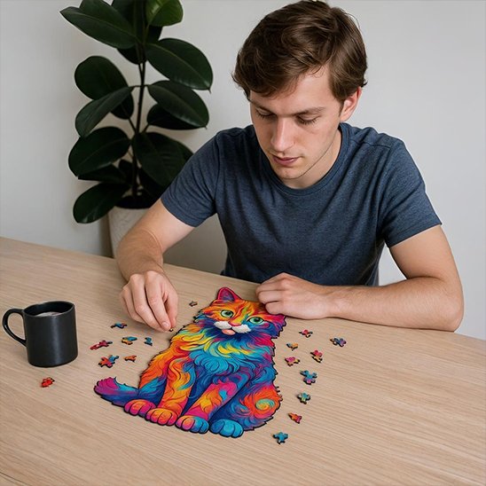 Puzzle bois • puzzle en bois original animaux «whimsy»