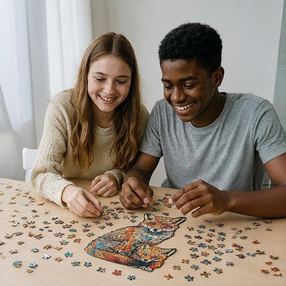 Puzzle bois • puzzle famille enfant 3–6 6–12 ans développement cognitif détente