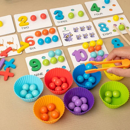 Puzzle d'Appariement Numérique - Accessoires Mathématiques Montessori - Jeu Éducatif Enfant