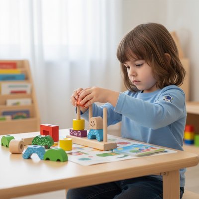 Puzzle en bois, jouet éducatif 3-6 ans 