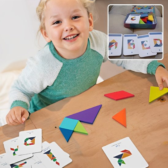 Puzzle enfant • casse‑tête éducatif lettres chiffres symétrie fractions apprentissage ludique