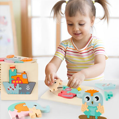 Puzzle enfant • Cognition visuo‑spatiale: repérer les contours, compléter une silhouette, anticiper les rotations.