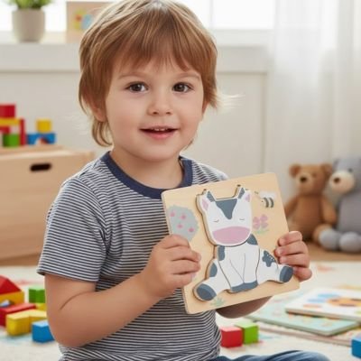 Puzzle enfant • jouet encastrement bébé motricité fine couleurs