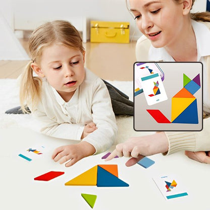 Puzzle enfant Tangram Montessori.