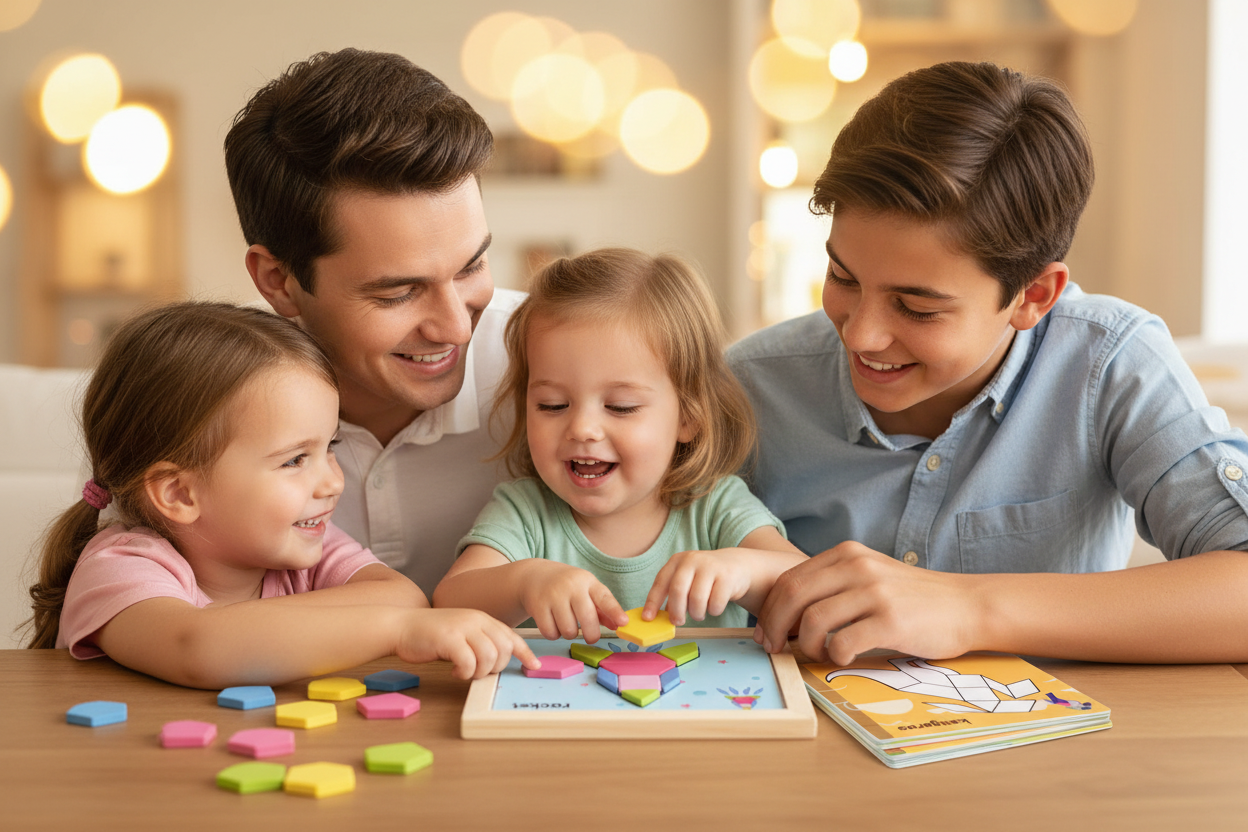 Puzzle Magnétique EVA - Famille connexion