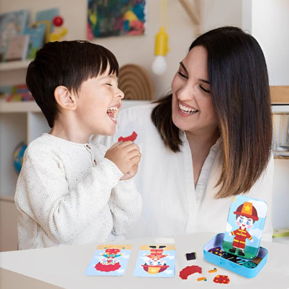 Puzzle magnétique, jeu imagination 3–12 ans