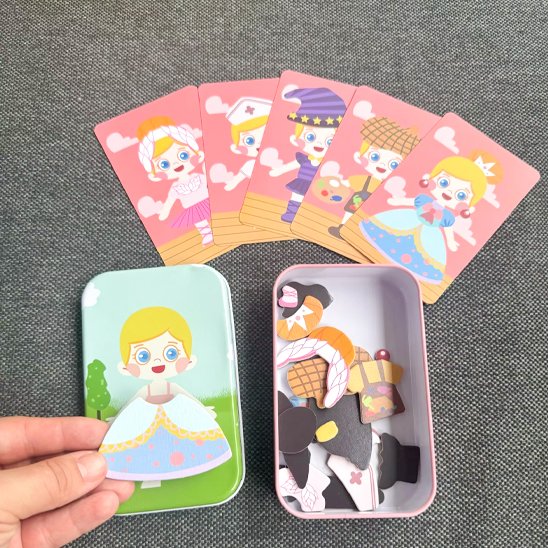 Puzzle magnétique, jouet Montessori émotions