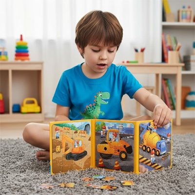 Puzzle magnétique livre activité