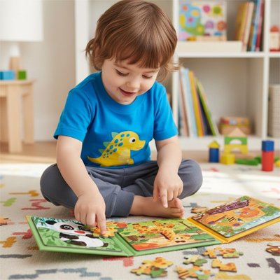 Puzzle magnétique, livre d’activités magnétiques 