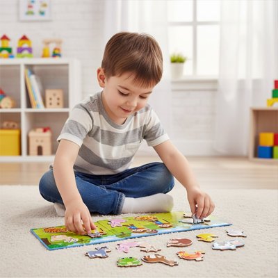 Puzzle magnétique, livre puzzle magnétique ferme 3 ans 