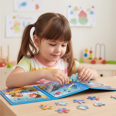 Puzzle magnétique montessori aimanté 20 25 30 pièces 