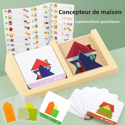 Puzzle tangram architecte enfant