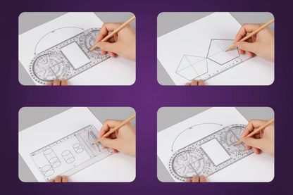 Règle Rotative 360° – 4 fonctions