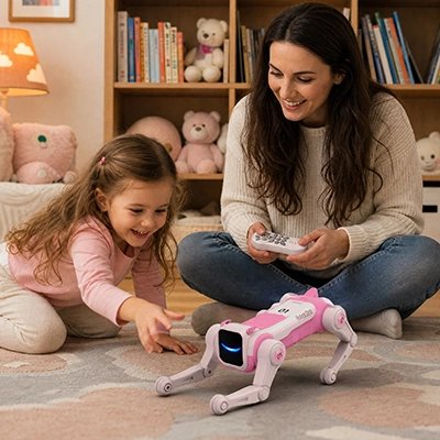 Robot chien Jouet pour animal de compagnie électrique et programmable