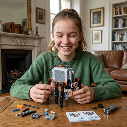 robot hexapode bionique en blocs de construction motorisé