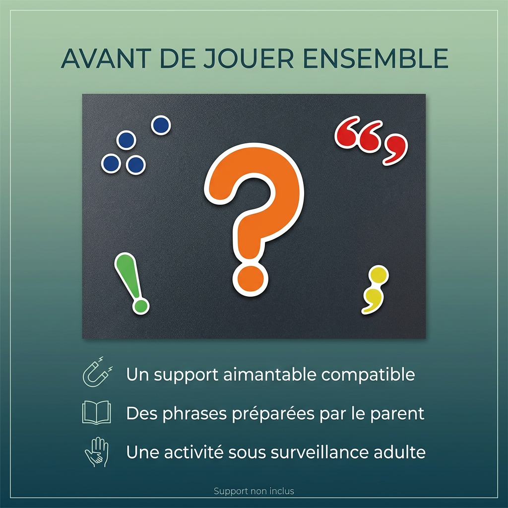 set de ponctuation magnétique pour tableau blanc école