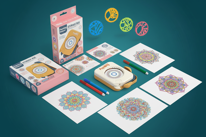 Spirographe Créatif – Contenu du kit