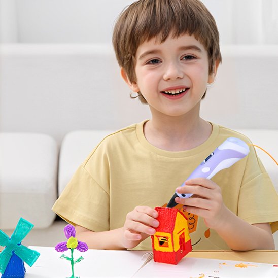 Stylo 3D vitesse réglable écran LCD