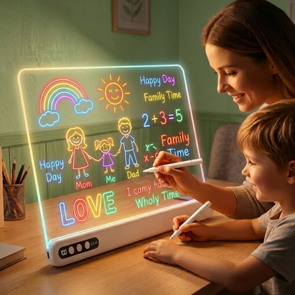 tableau de dessin lumineux rechargeable pour enfant 3 à 12 ans