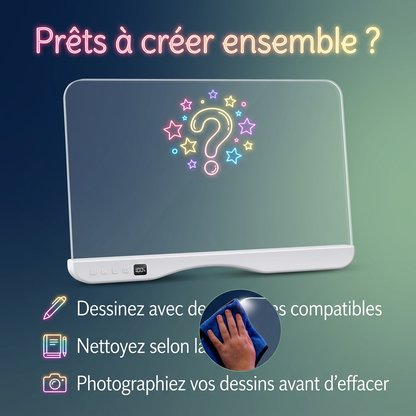 tableau lumineux sans écran cadeau Noël enfant