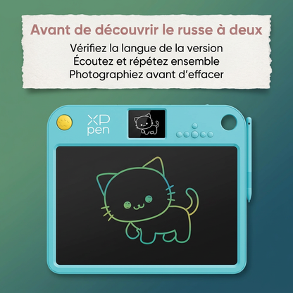 tablette de dessin XPP en rose et bleu