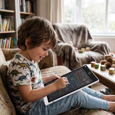 Tablette d'écriture • tablette dessin enfant protection des yeux pile bouton remplaçable pas chère