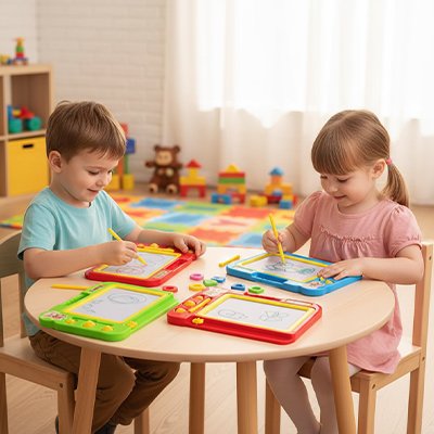 Tablette dessin enfant • planche à dessin magnétique enfant 3–12 ans
