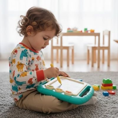 Tablette dessin enfant • tableau d’écriture magnétique portable avec tampons