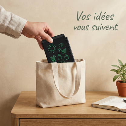 tablette lcd poche pour liste de courses