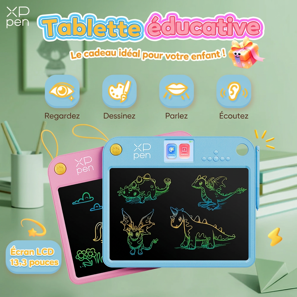 Tablettes XPPen pour enfants 13,3 pouces