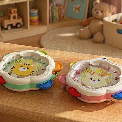 Tambourin bébé Montessori 1–3 ans hochet sécurisé