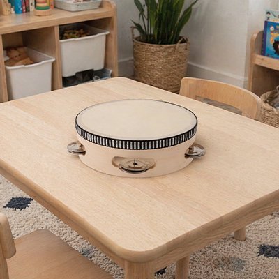 Tambourin enfant 6 pouces avec grelots métal