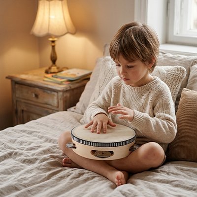 Tambourin • jouet musical Montessori rythme coordination