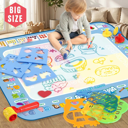 tapis de dessin à l’eau 100×80 Montessori réutilisable sans taches