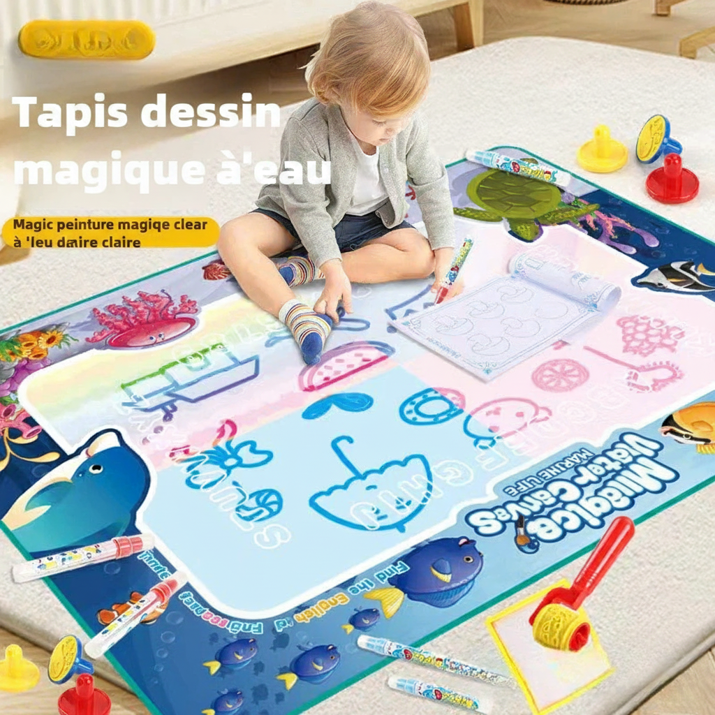 Tapis dessin magique - texte français