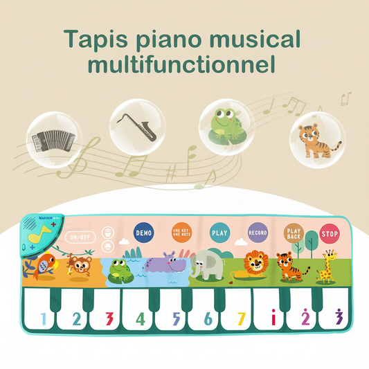 Tapis piano musical multifonctionnel