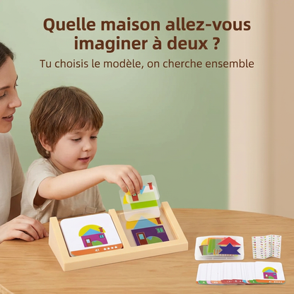 jeu de logique spatiale Montessori 3 ans