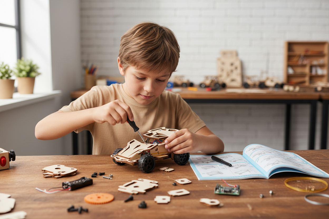 Voiture RC Bois – Construction aventure