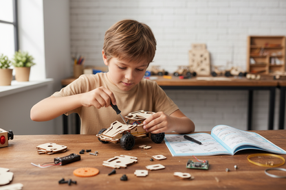 Voiture RC Bois – Construction aventure
